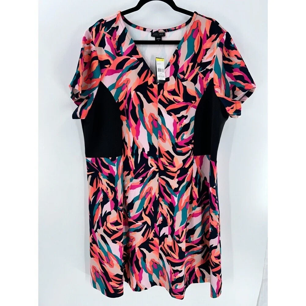 Women's Metaphor Flare Scuba Dress Size 3X - Picture 2 of 7